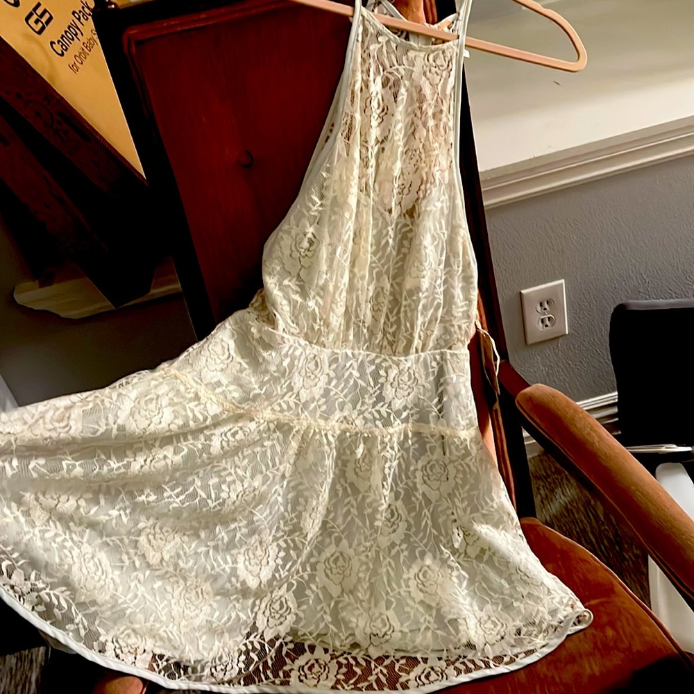 NWT mint lace halter dress free people!
